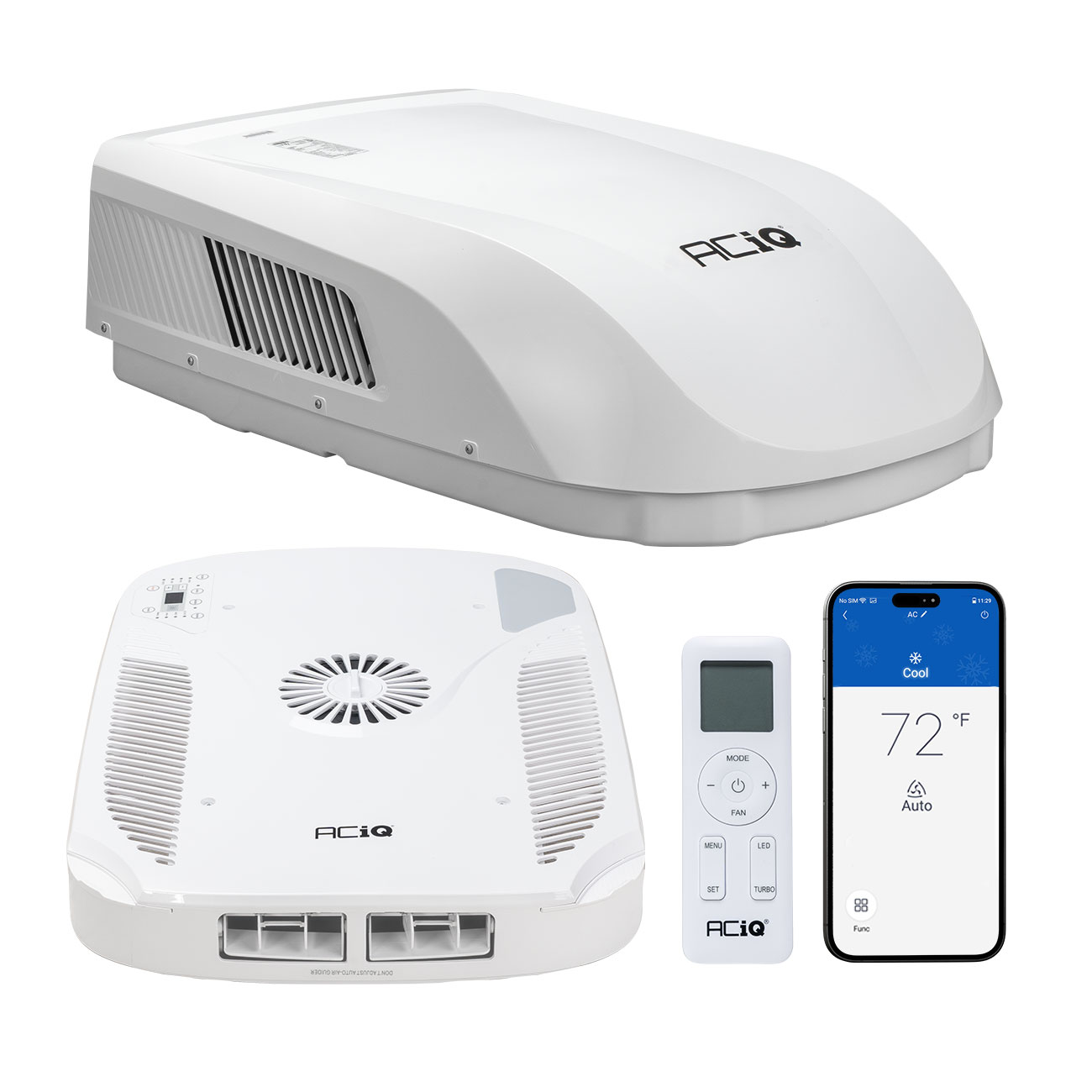 Rooftop RV Heat Pump and AC - White