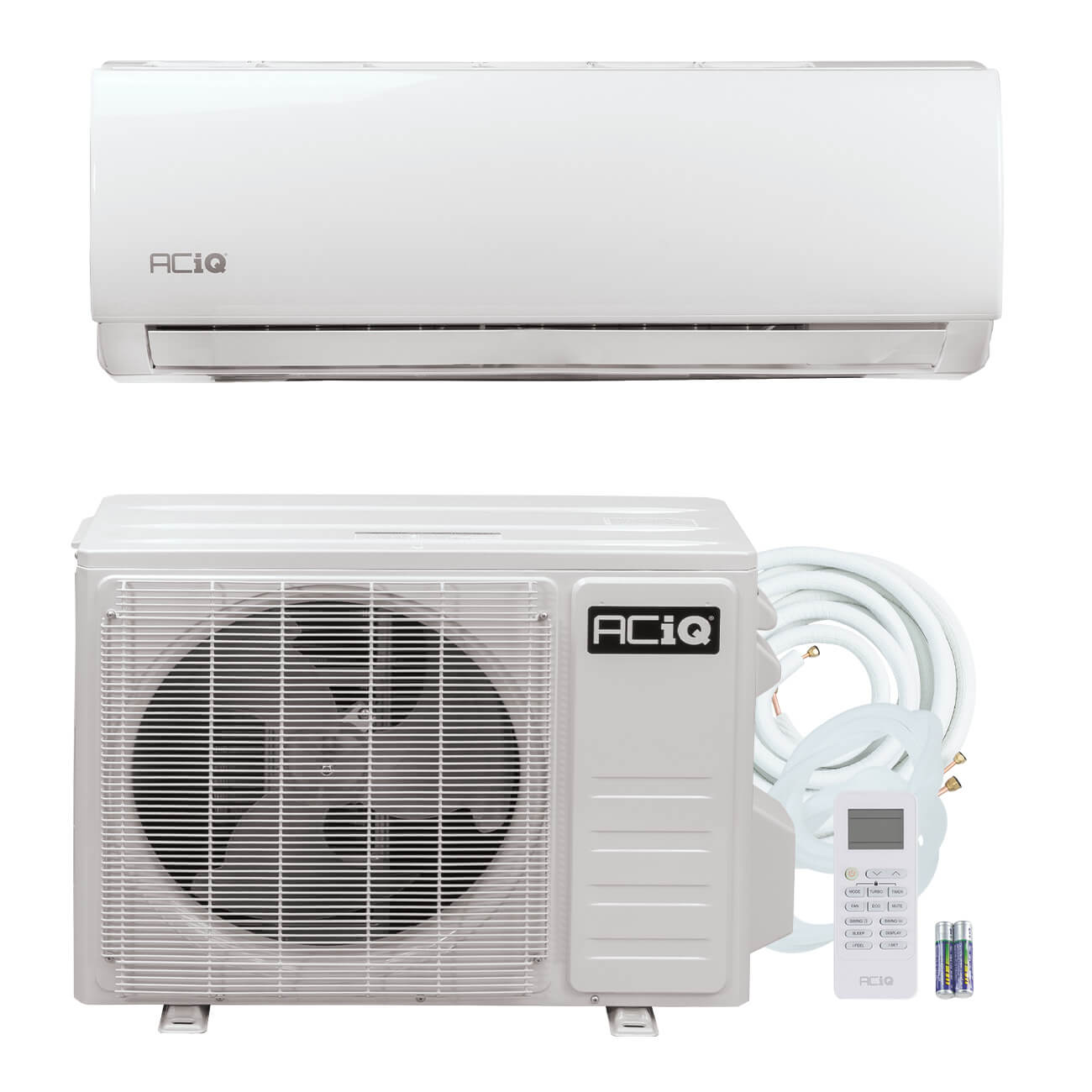 ACiQ Essentials Mini Split 17 SEER2 R32 Single Zone Wall Mounted Mini Split System w/ WiFi