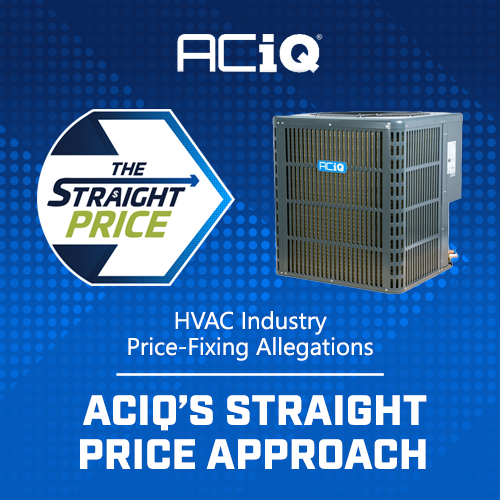 ACiQ Straight Price graphic about HVAC industry price-fixing allegations